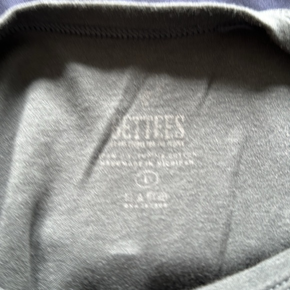 GETTEES Essential Crew t-shirt, size Large, grey - Picture 3 of 3